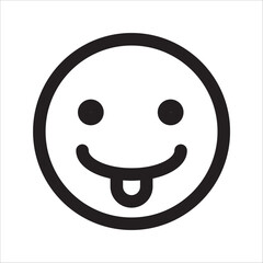 Fototapeta premium emoji icon with white background