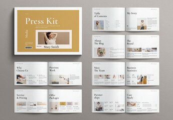 Media Press Kit Template Landscape