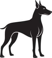 Labrador Dog Vector Silhouette — Minimal Pet Logo and T-Shirt Graphic
