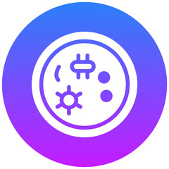 Bacteria Petri Dish Icon