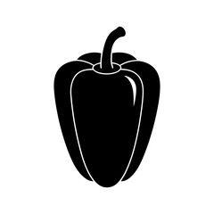 pepper vector silhouette illustration