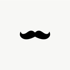 Mustache icon flat vector design