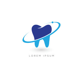 Tech dental logo design template
