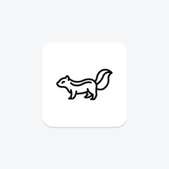 Squirrel, vector, pixel perfect, illustrator file
