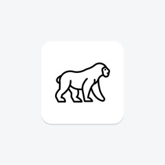 Gorilla, vector, pixel perfect, illustrator file