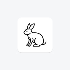 Hare, vector, pixel perfect, illustrator file