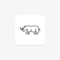 Rhino, vector, pixel perfect, illustrator file