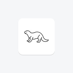 Otter, vector, pixel perfect, illustrator file