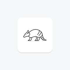 Armadillo, vector, pixel perfect, illustrator file