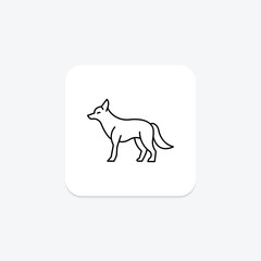 Coyote, vector, pixel perfect, illustrator file