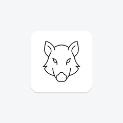 Boar, vector, pixel perfect, illustrator file