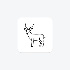 Gazelle, vector, pixel perfect, illustrator file
