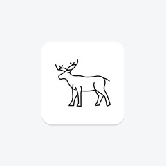Caribou, vector, pixel perfect, illustrator file