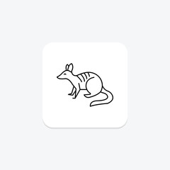 Numbat, vector, pixel perfect, illustrator file