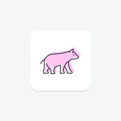 Bear, vector, pixel perfect, illustrator file