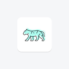 Tiger, vector, pixel perfect, illustrator file