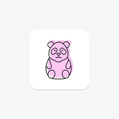 Panda, vector, pixel perfect, illustrator file