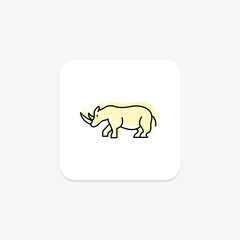 Rhino, vector, pixel perfect, illustrator file
