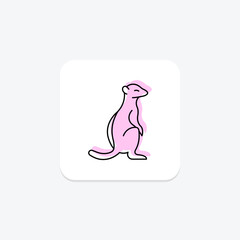 Meerkat, vector, pixel perfect, illustrator file