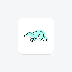 Platypus, vector, pixel perfect, illustrator file