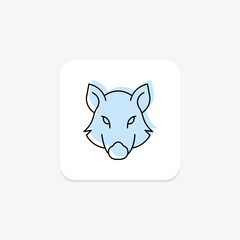 Boar, vector, pixel perfect, illustrator file
