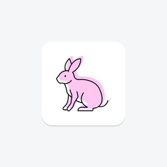 Hare, vector, pixel perfect, illustrator file