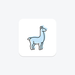 Llama, vector, pixel perfect, illustrator file