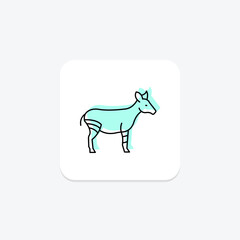 Yak, vector, pixel perfect, illustrator file
