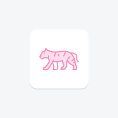 Tiger, vector, pixel perfect, illustrator file