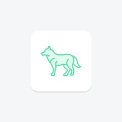 Wolf, vector, pixel perfect, illustrator file