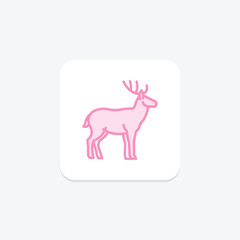 Deer, vector, pixel perfect, illustrator file