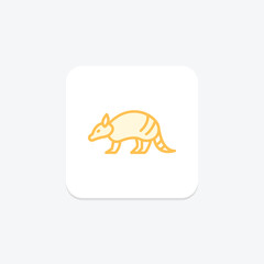 Armadillo, vector, pixel perfect, illustrator file