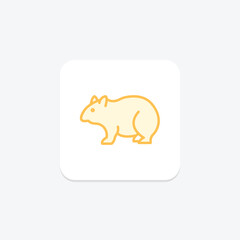 Wombat, vector, pixel perfect, illustrator file