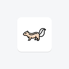 Squirrel, vector, pixel perfect, illustrator file
