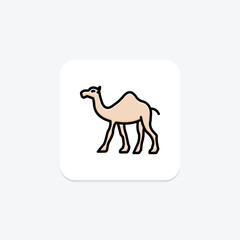 Camel, vector, pixel perfect, illustrator file