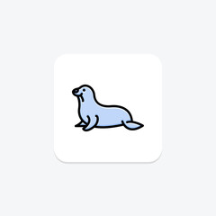 Seal, vector, pixel perfect, illustrator file