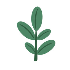 Minimalist corner leaf illustration with soft green tones. Perfect for eco-themed designs, nature-inspired templates, or as a botanical decoration for clean modern layouts.