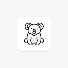Koala, vector, pixel perfect, illustrator file