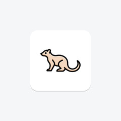 Mongoose, vector, pixel perfect, illustrator file