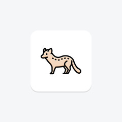 Civet, vector, pixel perfect, illustrator file