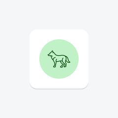 Wolf, vector, pixel perfect, illustrator file