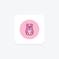 Obraz premium Panda, vector, pixel perfect, illustrator file