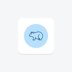Wombat, vector, pixel perfect, illustrator file