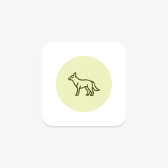 Coyote, vector, pixel perfect, illustrator file