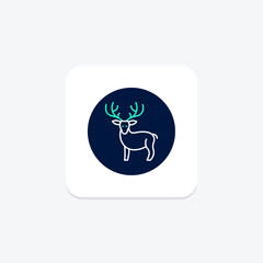Reindeer, vector, pixel perfect, illustrator file