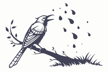 a bold grunge ink blot in abstract blob form