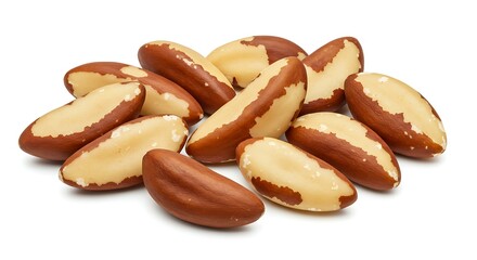 Fototapeta premium Brazilian nuts white. Brazilian food