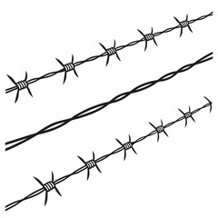 a set of four minimalist divider lines short line