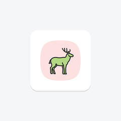 Deer, vector, pixel perfect, illustrator file