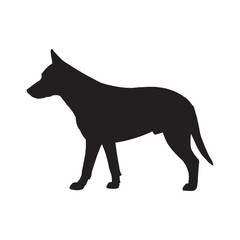 Black Single Doggy Clipart